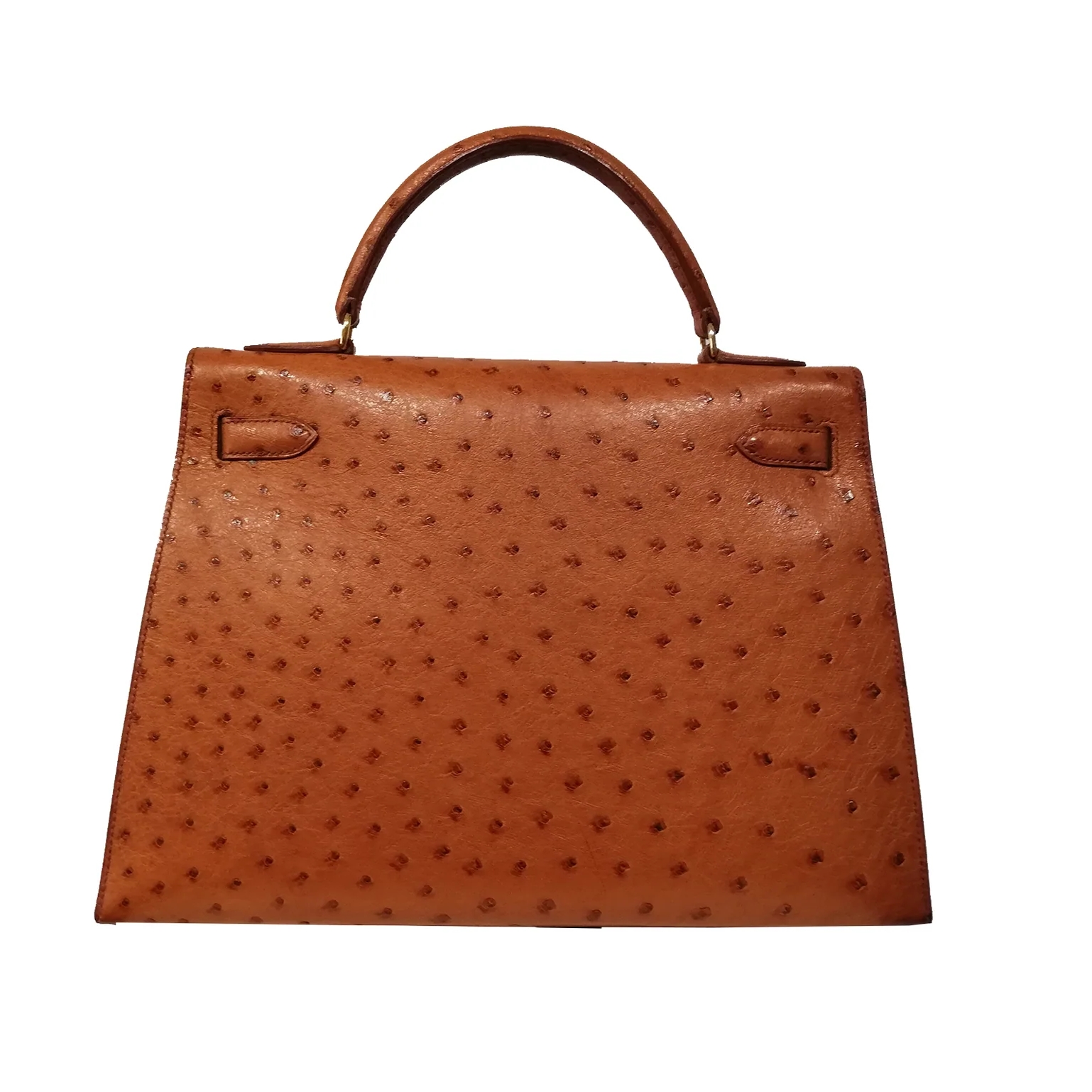 Foto (2) de Bolso HERMÈS kelly 32 de avestruz camel