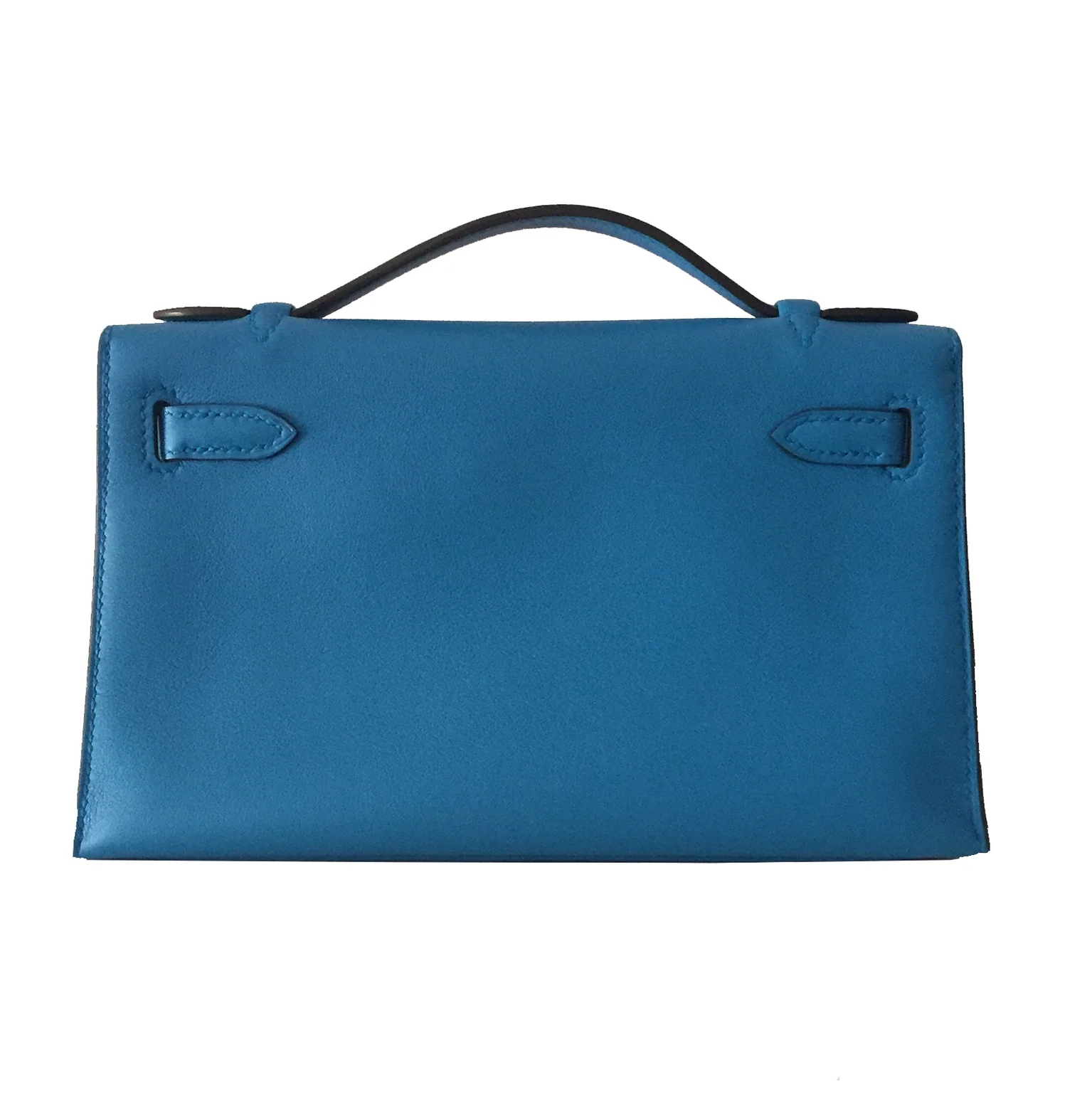 Photo (4) of HERMÈS Mini Kelly Pochette Swift Blue Zanzibar