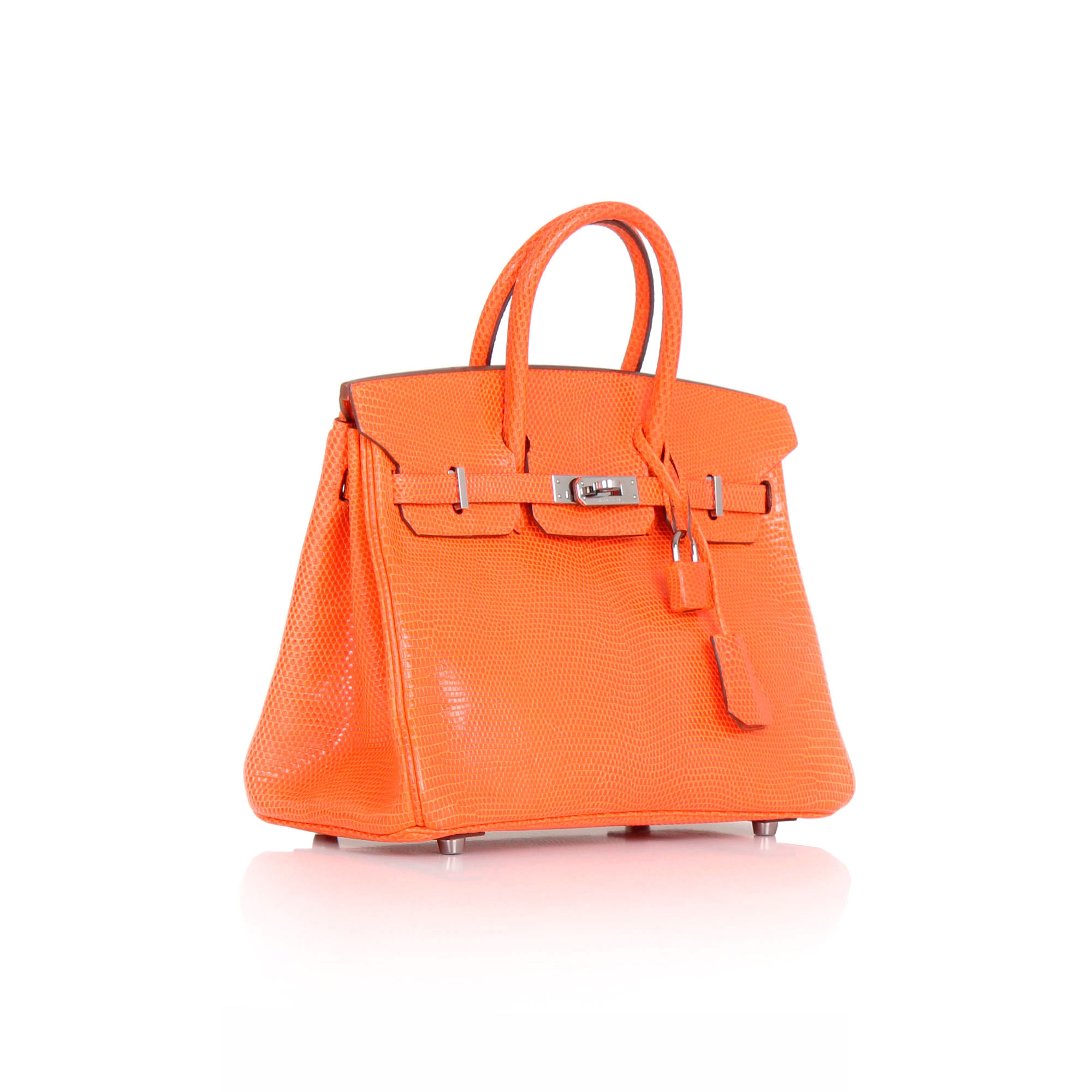 Photo (1) of HERMÈS Birkin 25 Orange Lizard bag