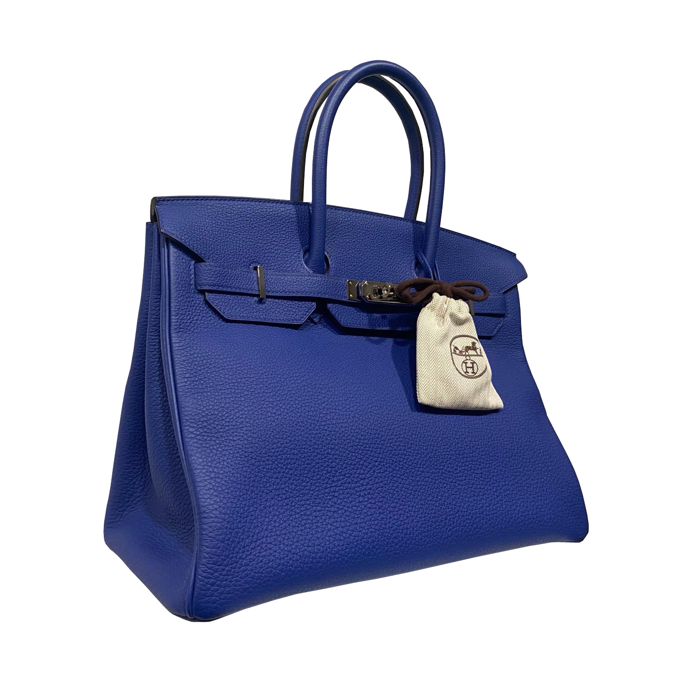 Photo (3) of HERMÈS BLUE ELECTRIC TOGO LEATHER BIRKIN 35 BAG