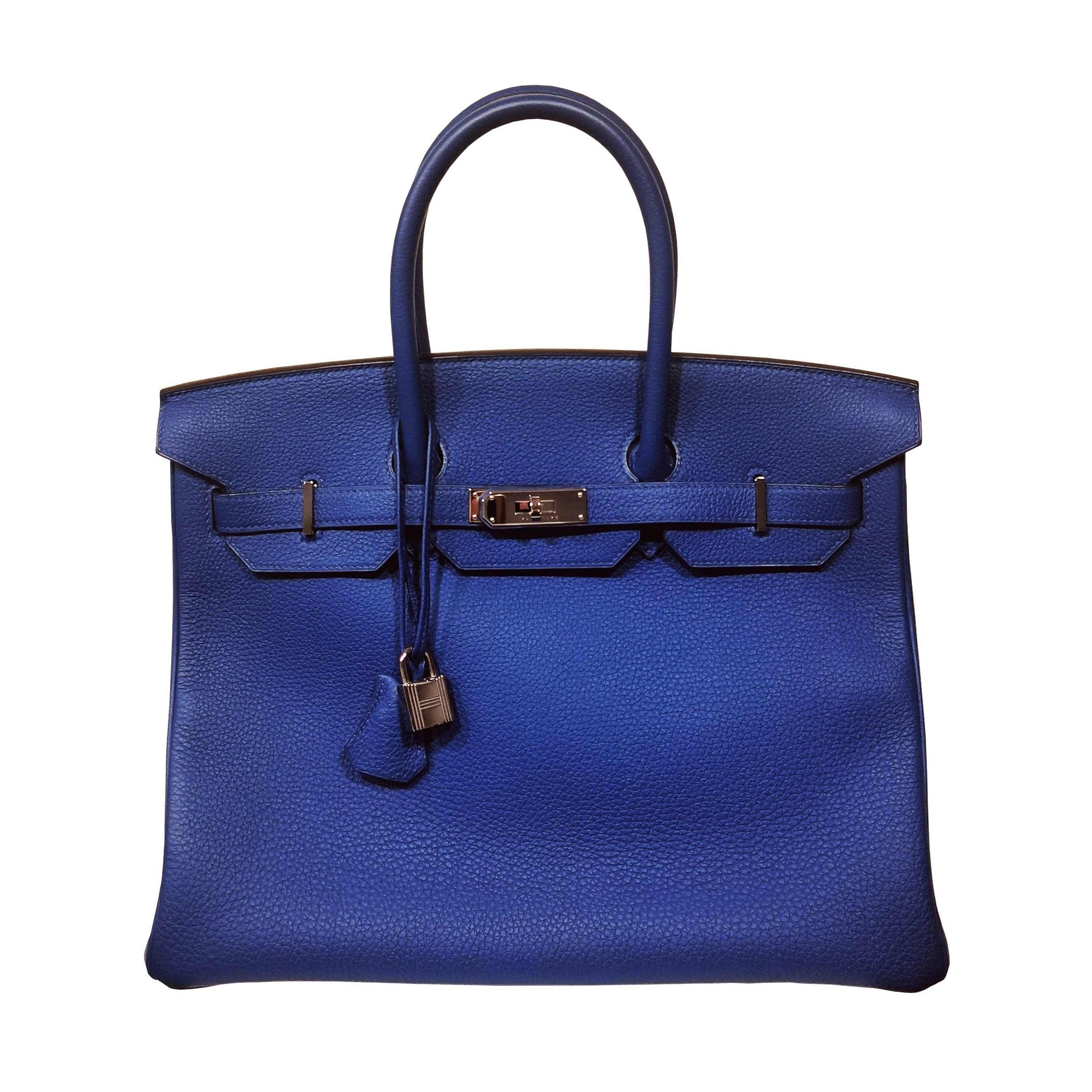 Photo (1) of HERMÈS BLUE ELECTRIC TOGO LEATHER BIRKIN 35 BAG