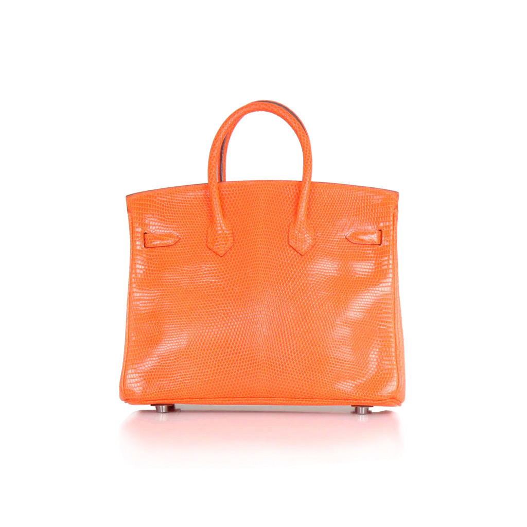 Photo (2) of HERMÈS Birkin 25 Orange Lizard bag