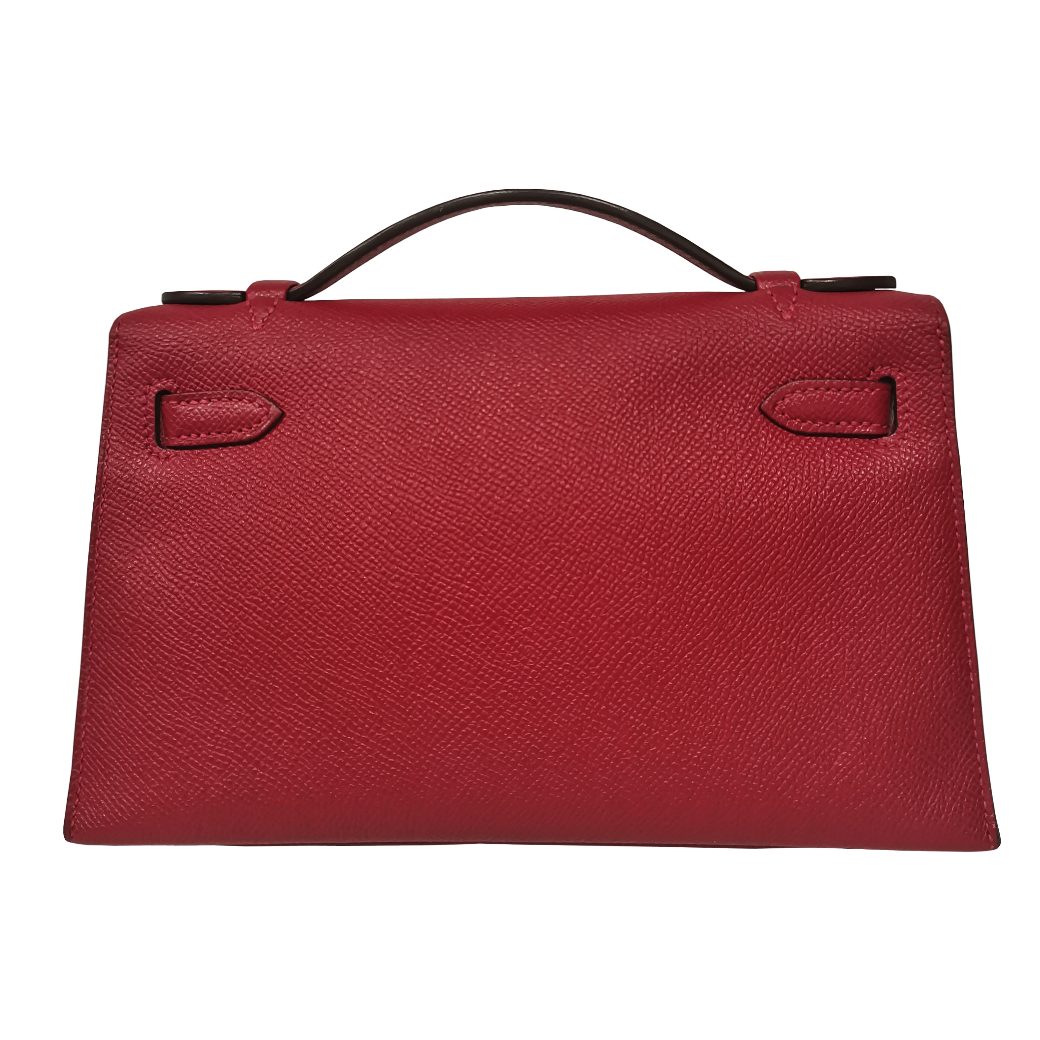 Photo (3) of HERMÈS MINI KELLY POCHETTE EPSOM RED CASAQUE