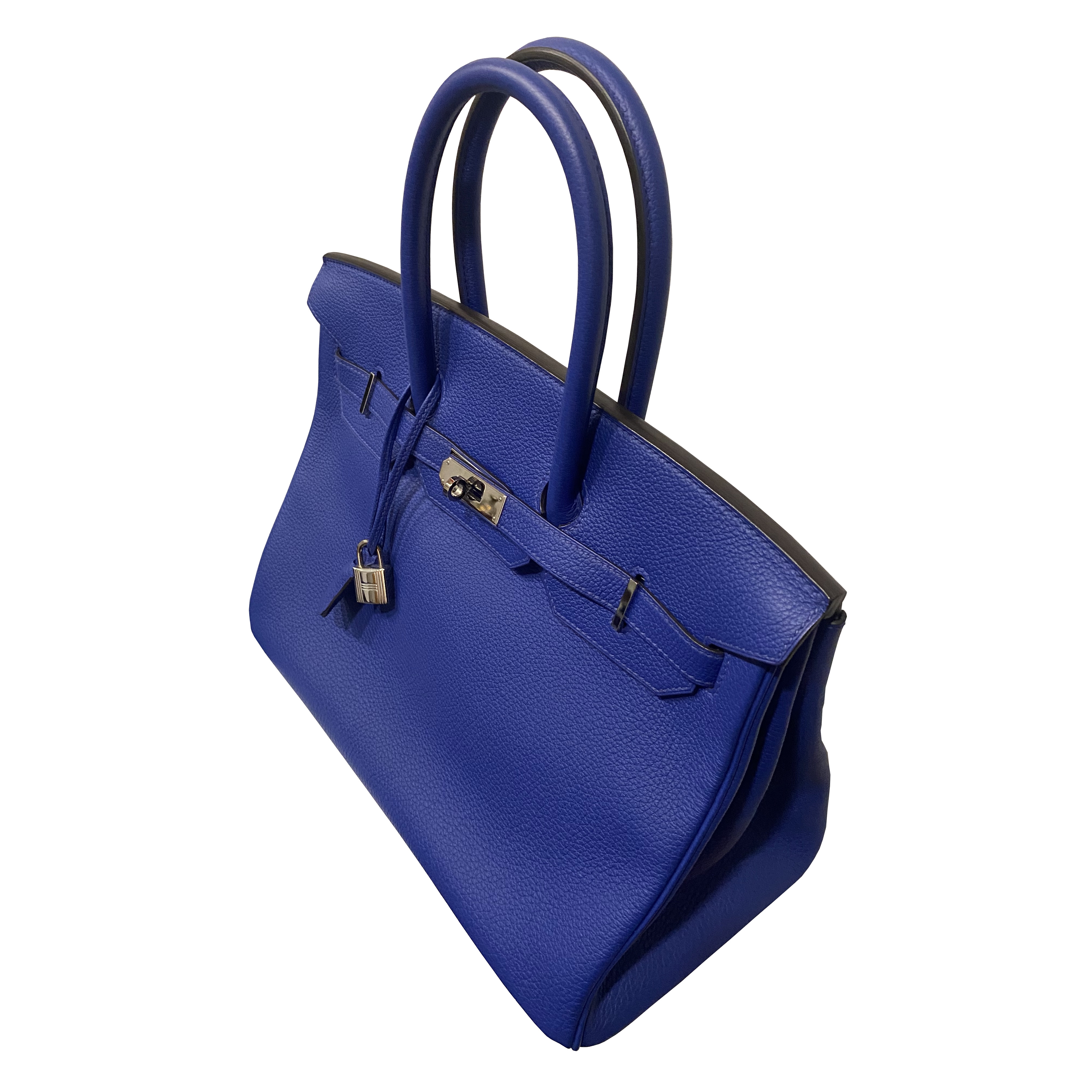 Photo (3) of HERMÈS BLUE ELECTRIC TOGO LEATHER BIRKIN 35 BAG