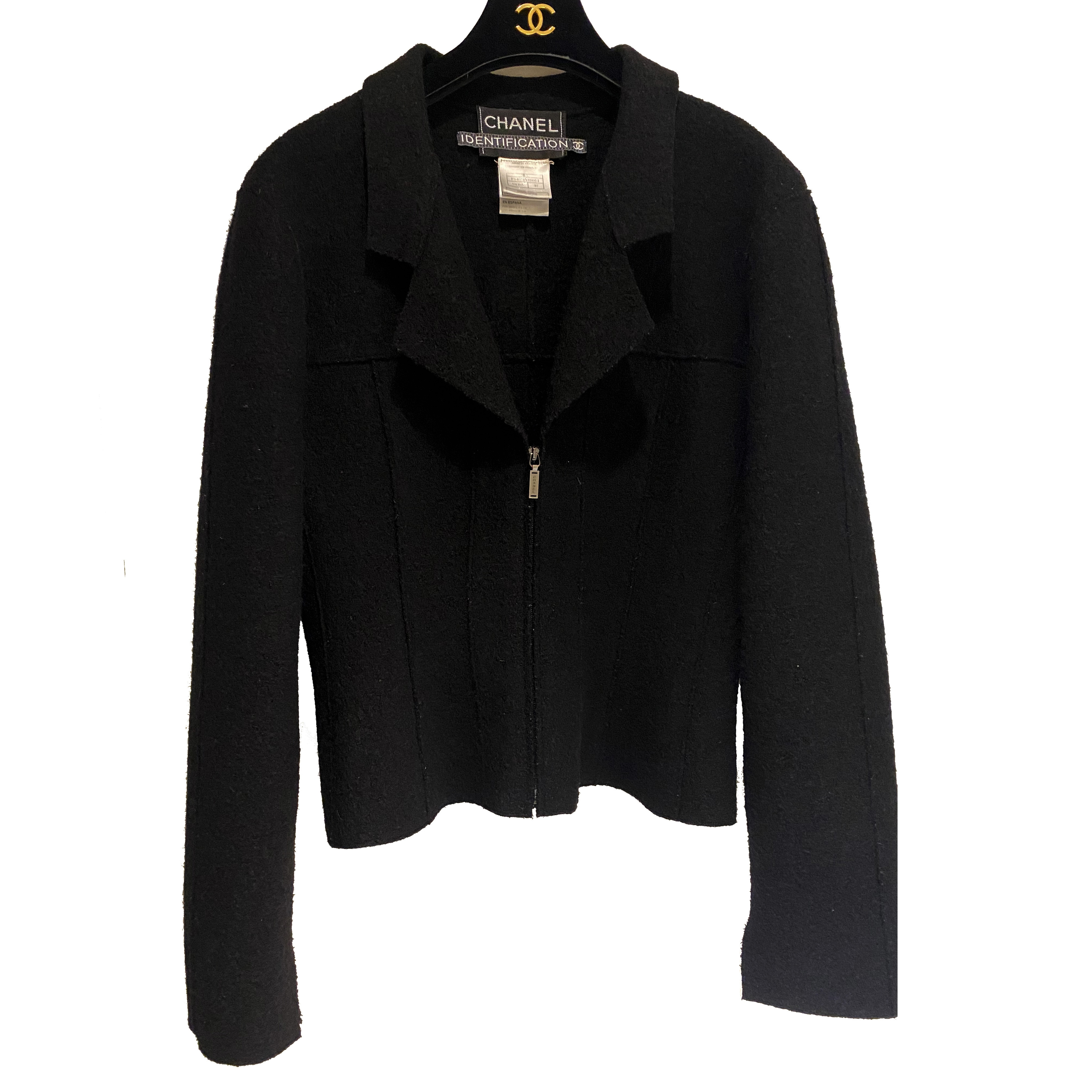 Photo (1) of CHANEL "IDENTIFICATION" COLLECTION BLACK JACKET A/W 1999