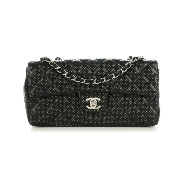 Image for chanel-lambskin-perforated-east-west-flap-bag