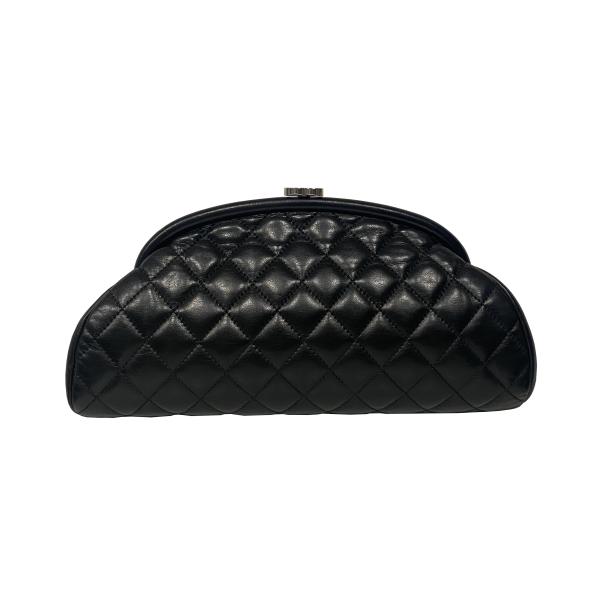 Image for chanel-mademoiselle-black-quilted-lambskin-clutch